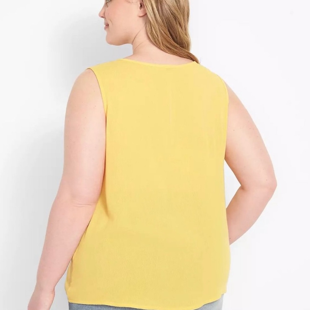 NWT Lane Bryant Sleeveless Button Down - Picture 3 of 3
